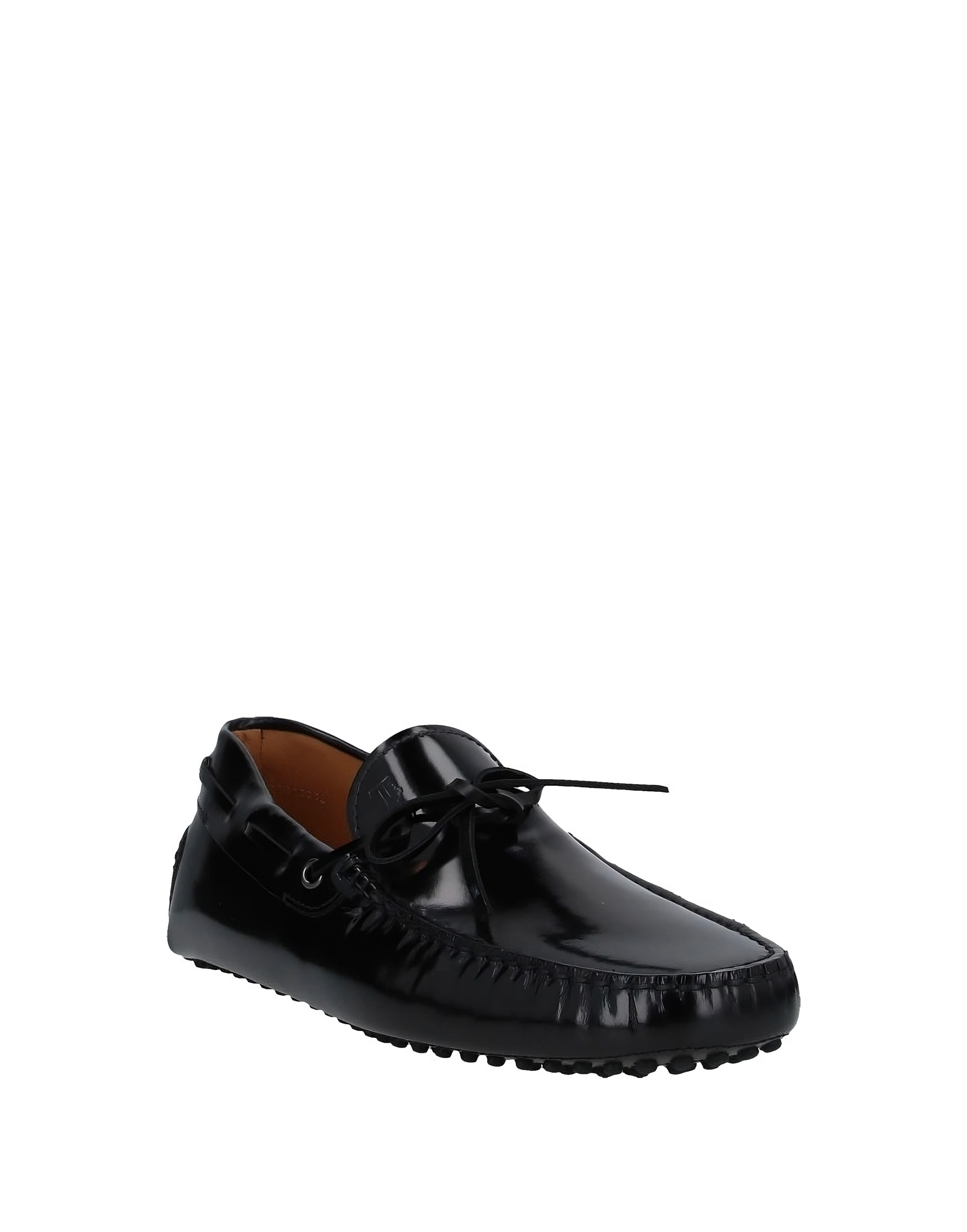 Tods Glossy Leather Gommino Driving Shoes Black