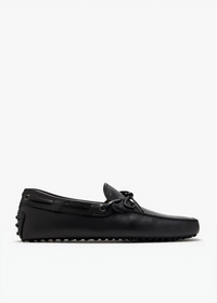 Tods Leather Tie-Detail Gommino Driving Shoes
