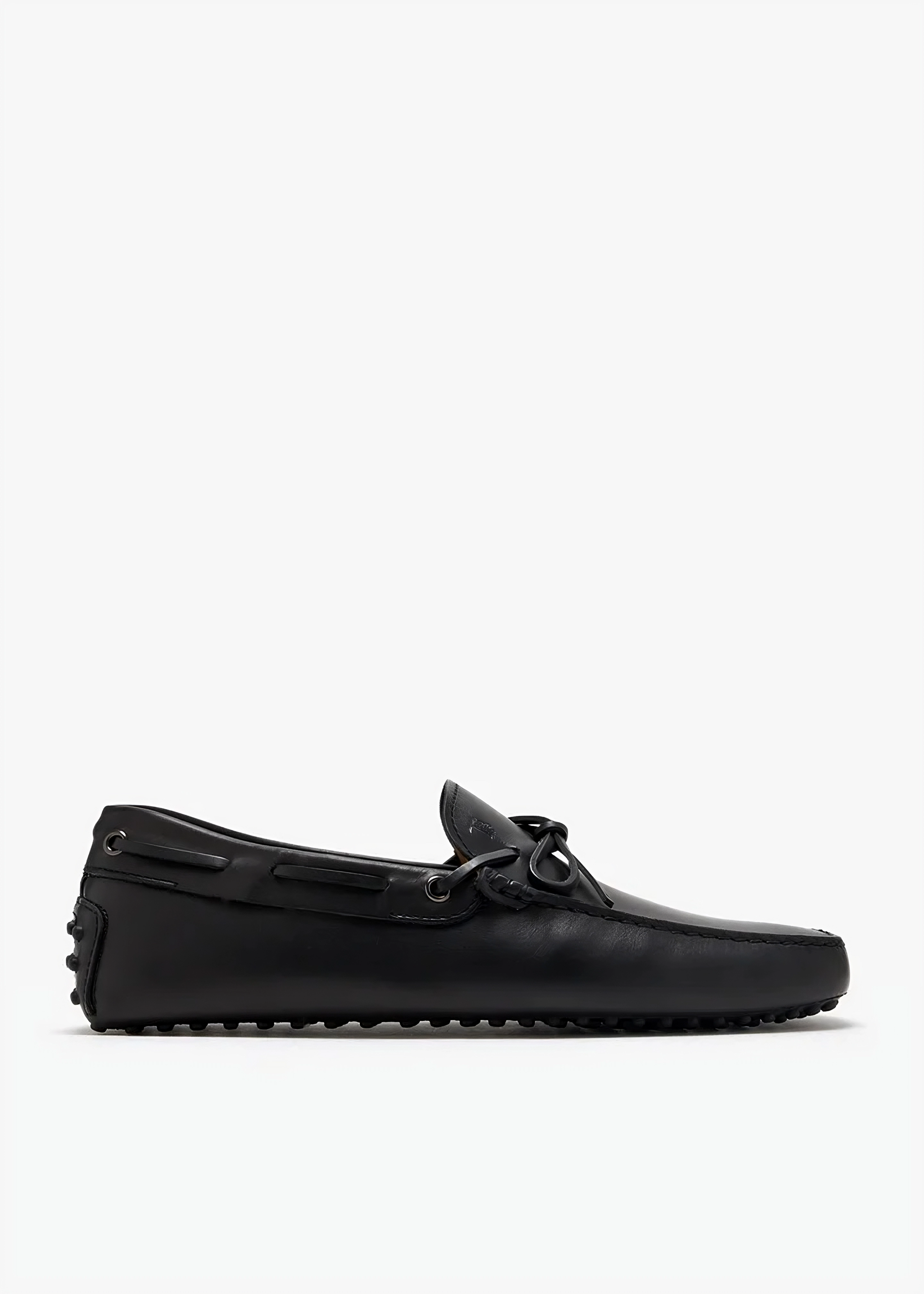 Tods Leather Tie-Detail Gommino Driving Shoes