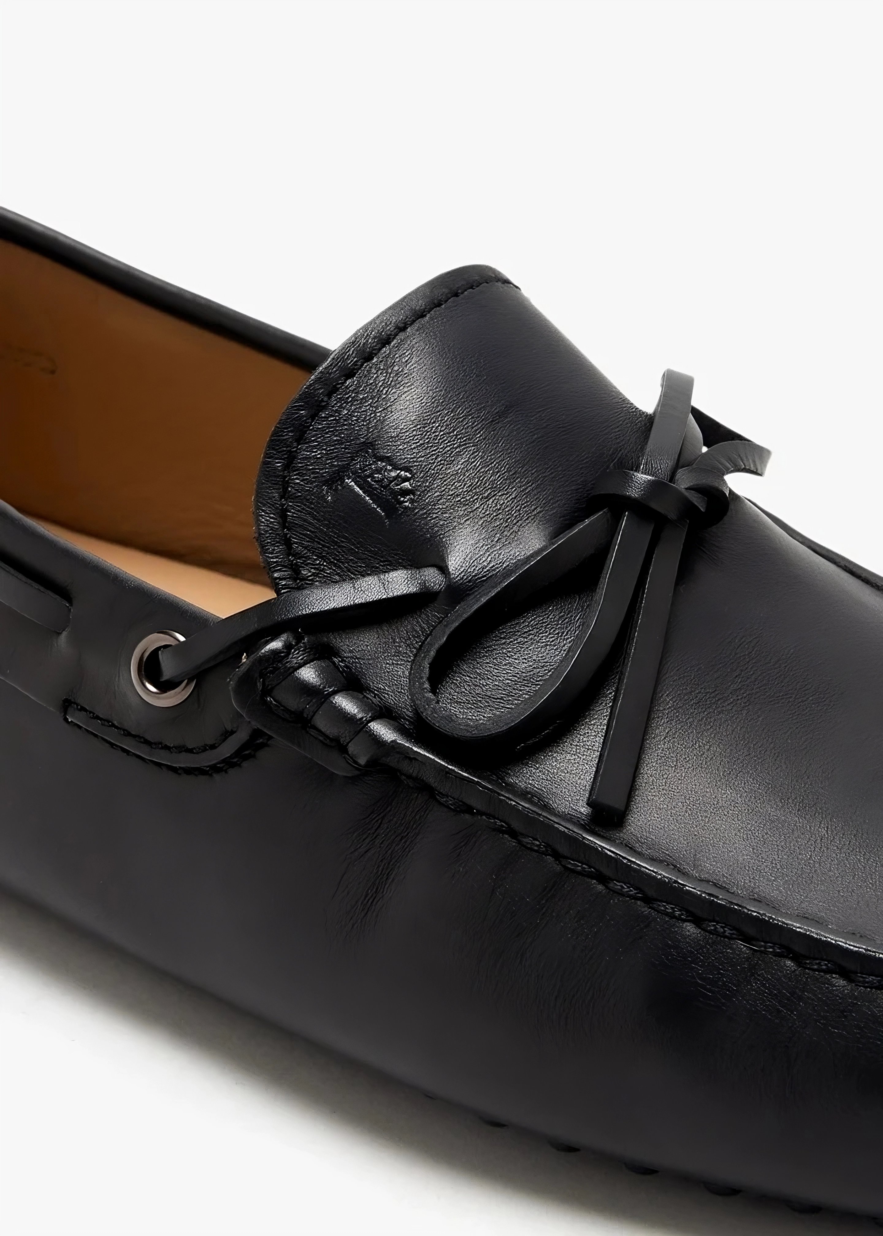 Tods Leather Tie-Detail Gommino Driving Shoes
