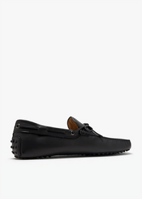 Tods Leather Tie-Detail Gommino Driving Shoes
