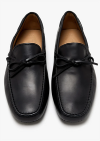 Tods Leather Tie-Detail Gommino Driving Shoes