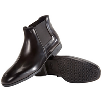 Tods Polished Leather Chelsea Boots with Gommino Sole