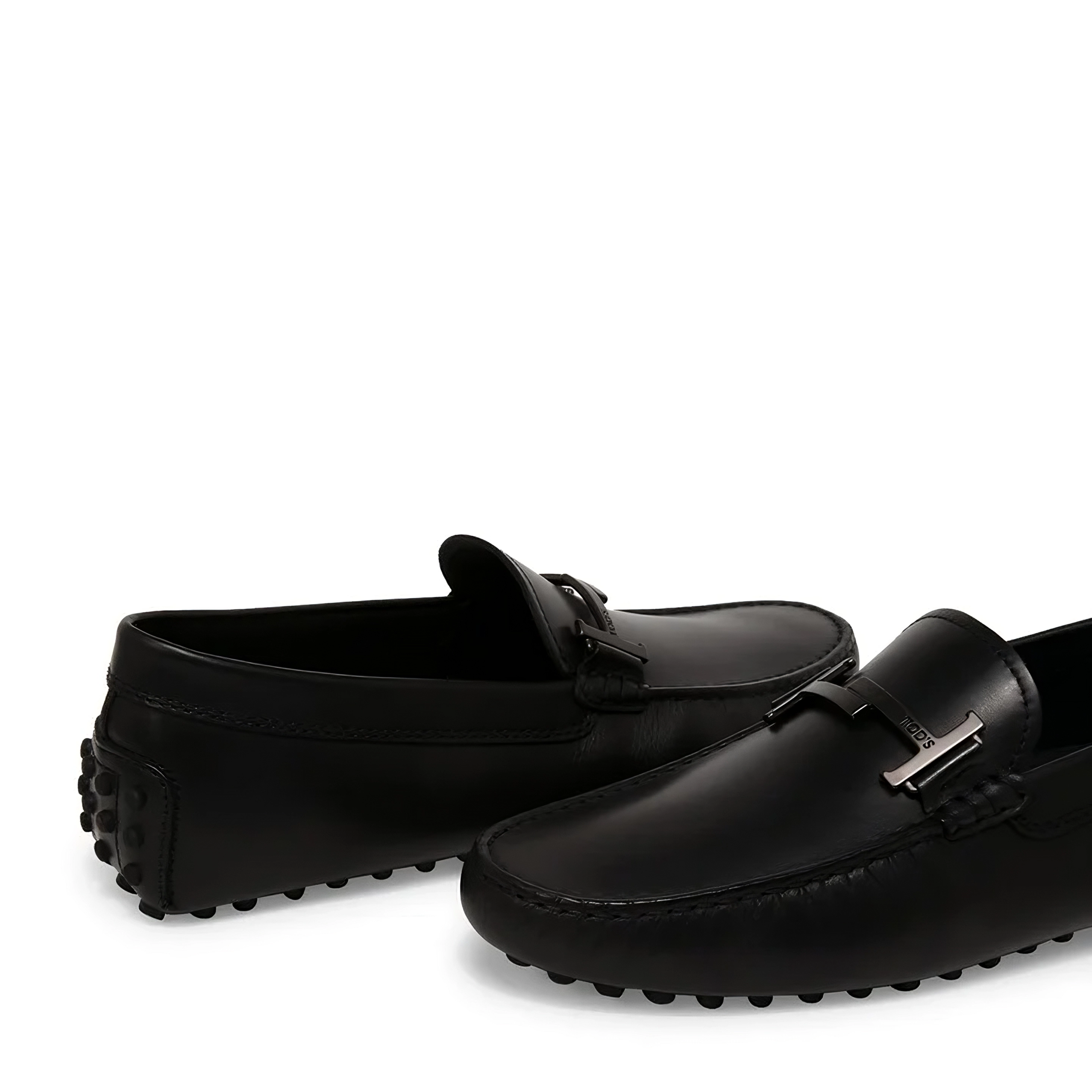Tods Tod's Leather Gommino Driving Shoes Black