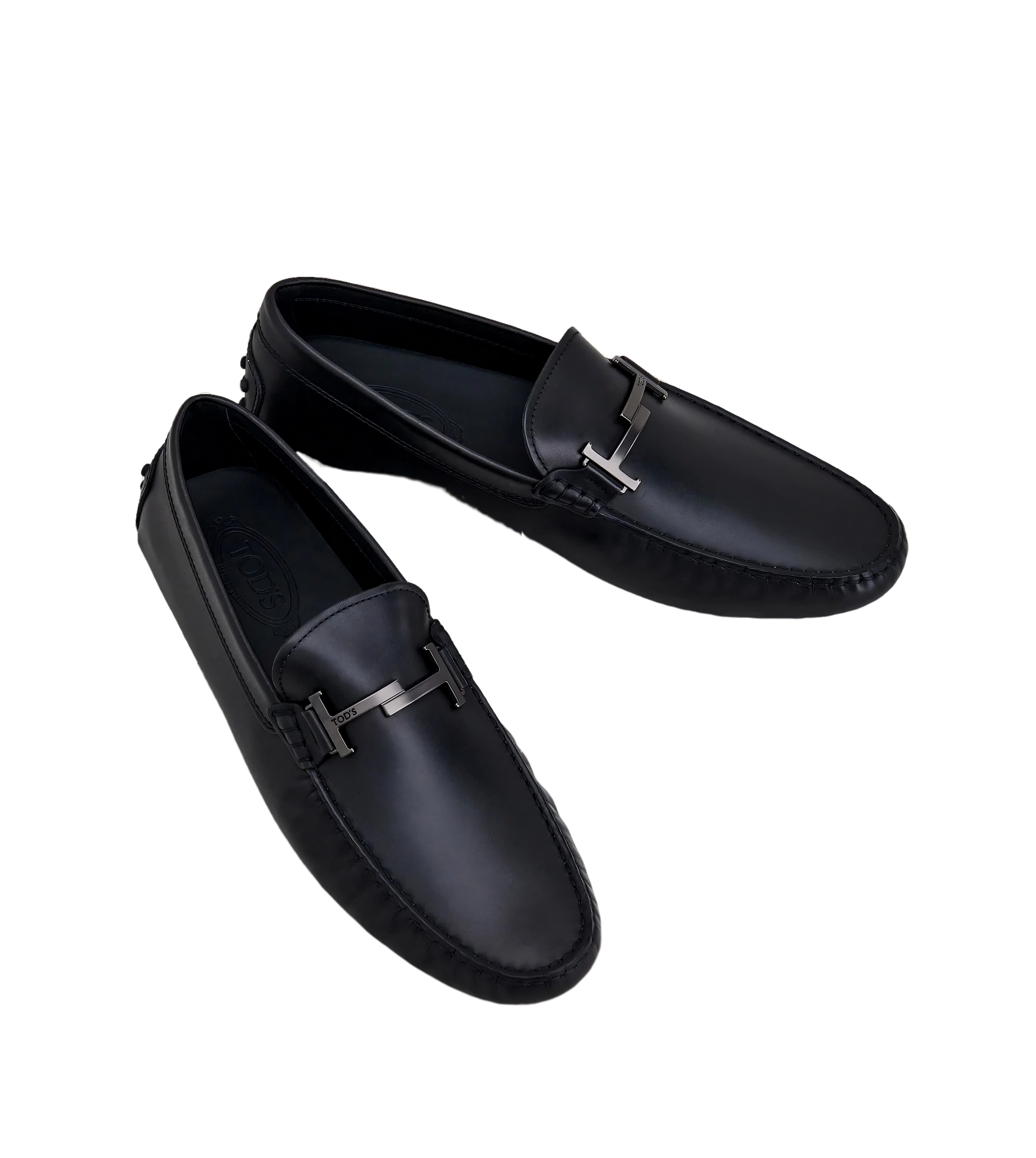 Tods Tod's Leather Gommino Driving Shoes Black