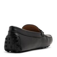 Tods Pebbled Leather Gommino Driving Shoes Black