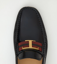 Tods Polished Leather Gommino Buckle Loafers
