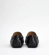 Tods Polished Leather Gommino Buckle Loafers
