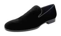 Tods Velvet Slipper Loafers in Black