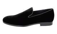 Tods Velvet Slipper Loafers in Black