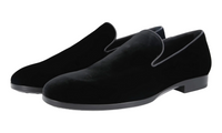 Tods Velvet Slipper Loafers in Black