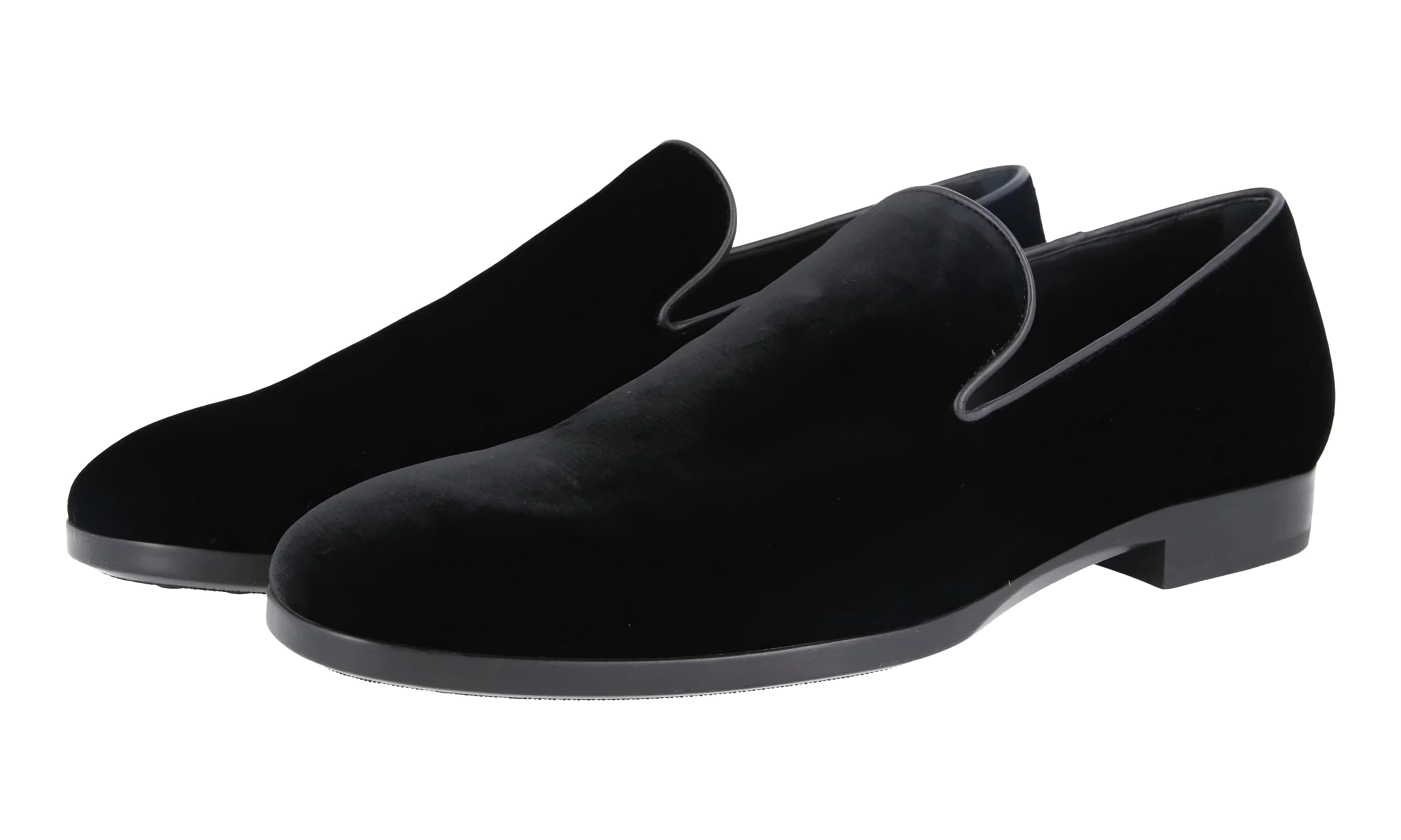 Tods Velvet Slipper Loafers in Black