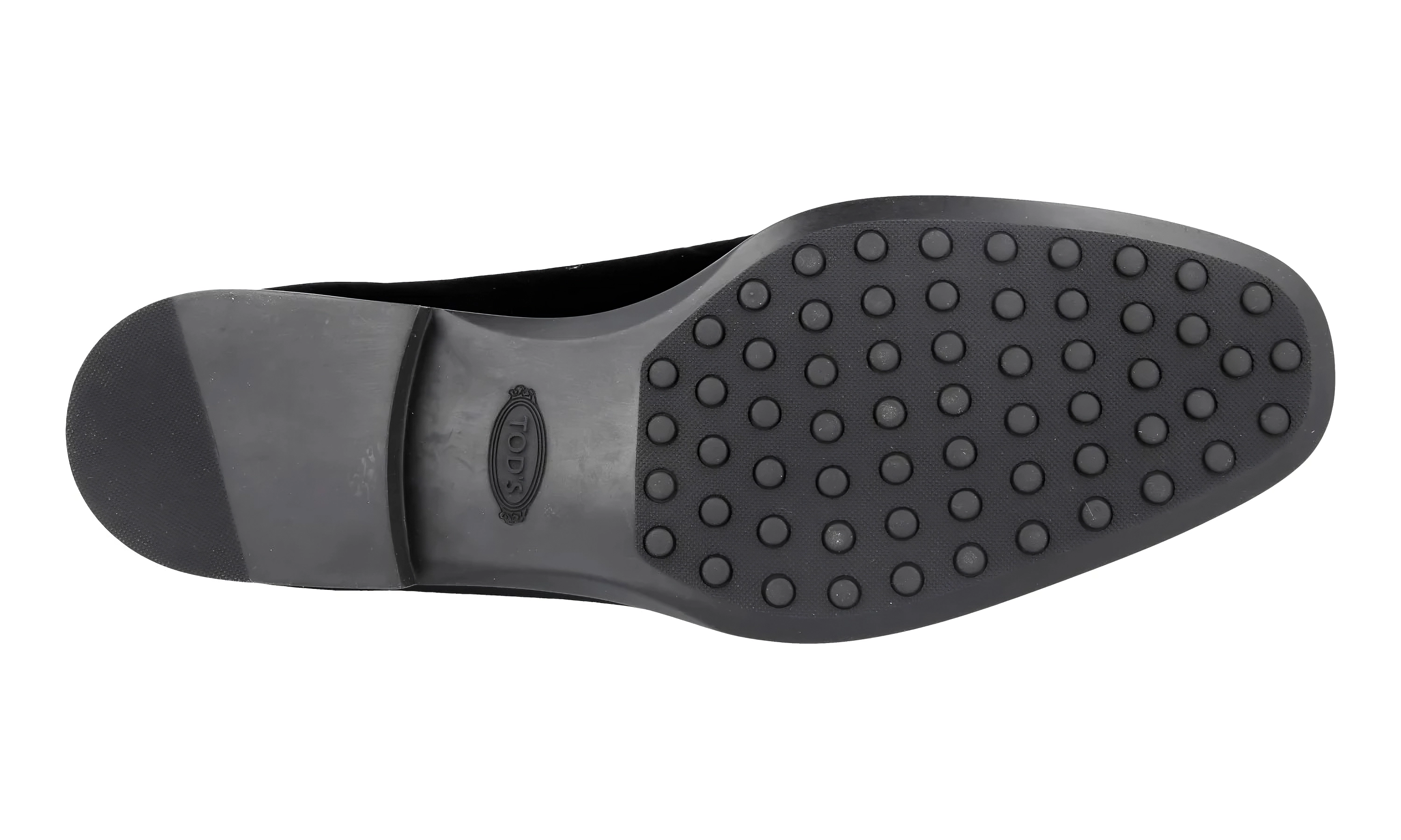Tods Velvet Slipper Loafers in Black