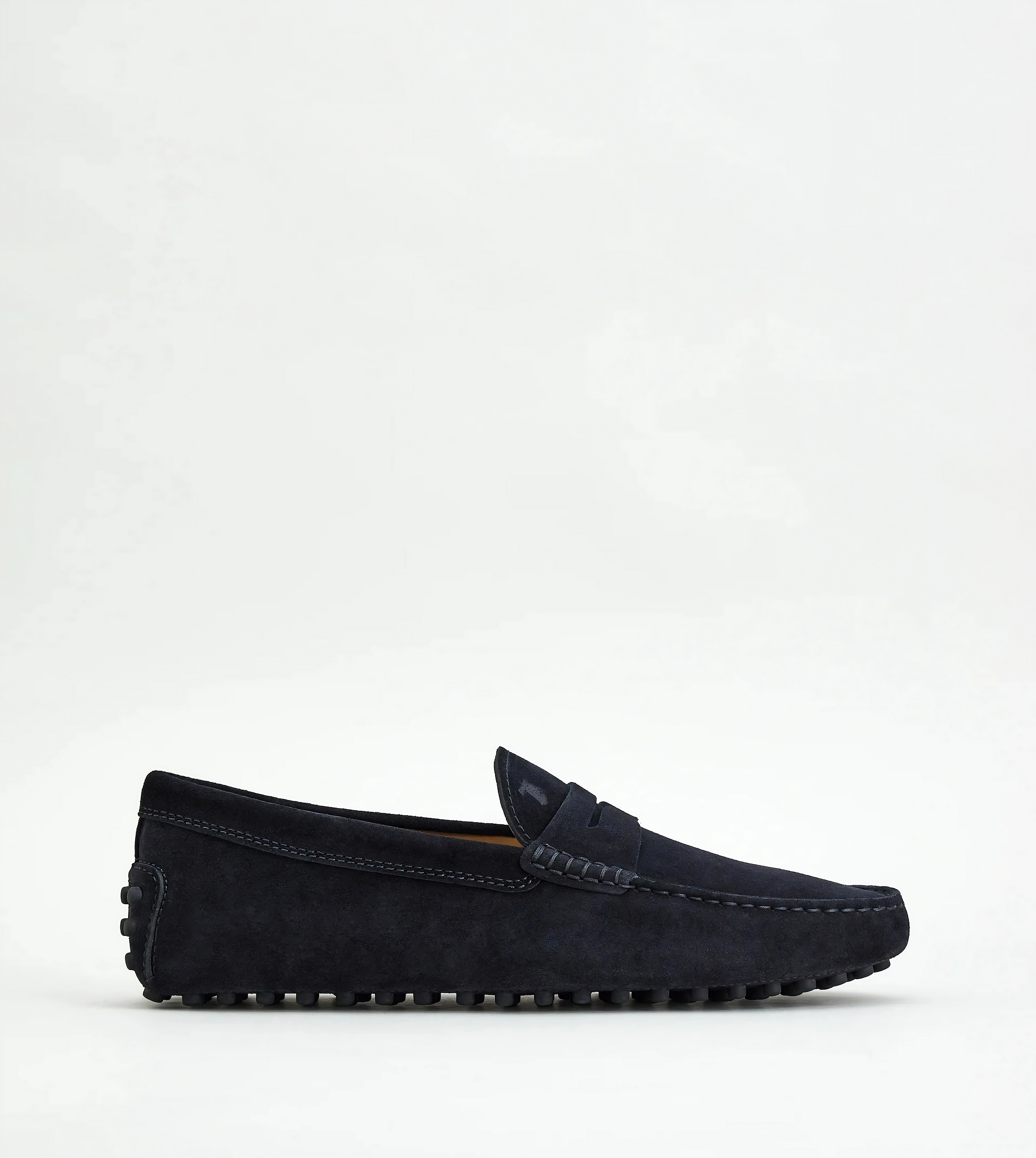 Tods Suede Gommino Driving Loafers in Black