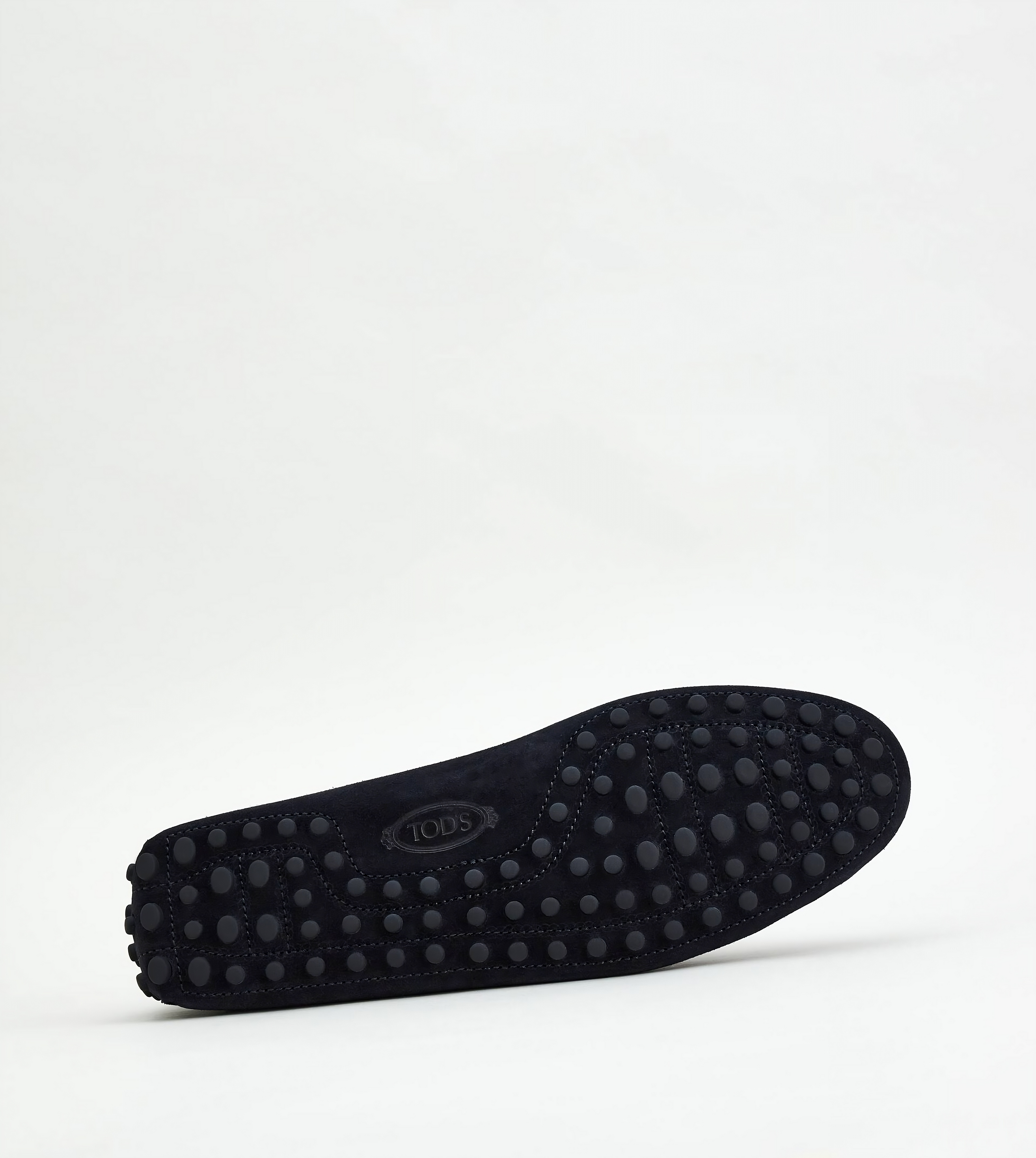 Tods Suede Gommino Driving Loafers in Black