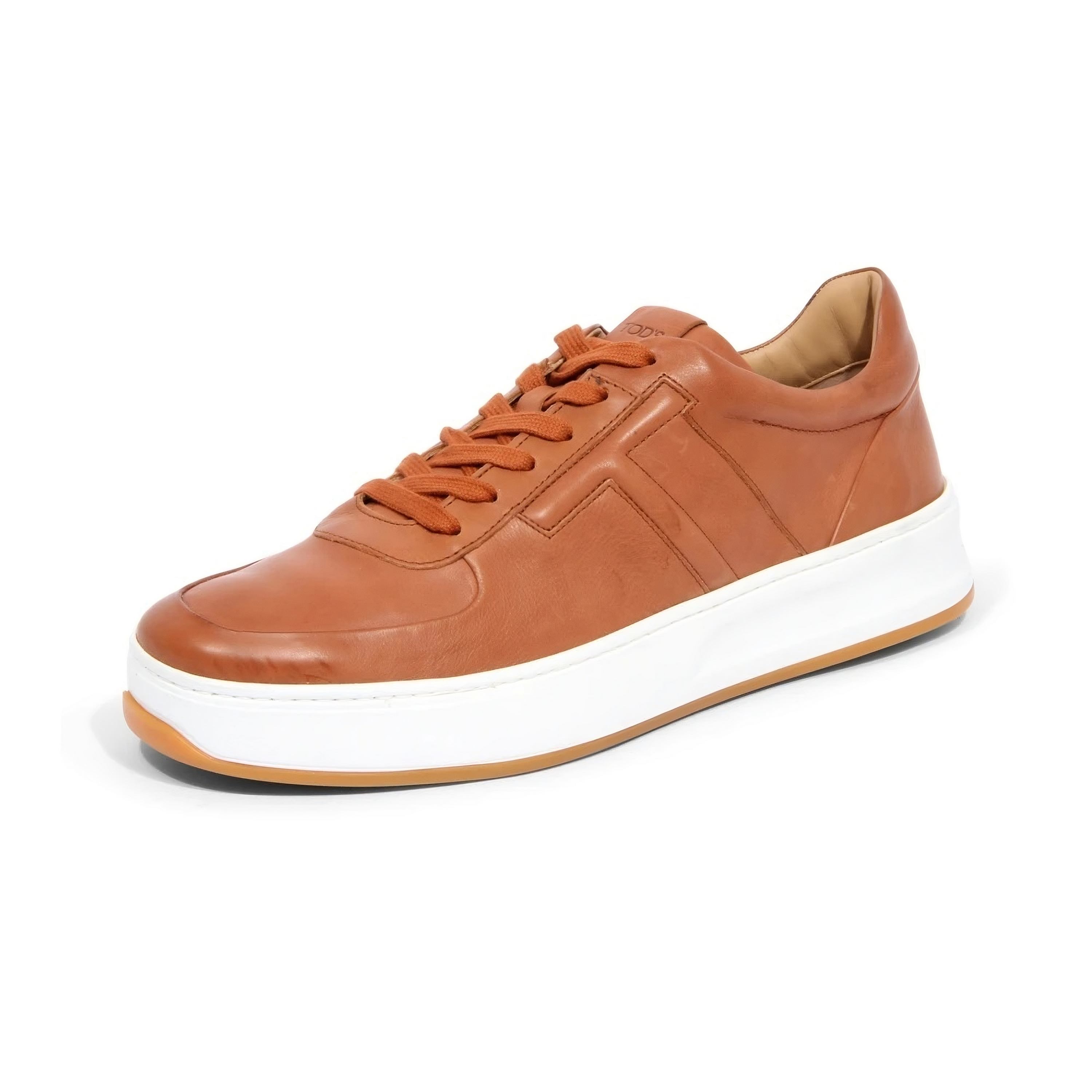 Tods Tod's Smooth Leather Low-Top Sneakers with Contrast Sole