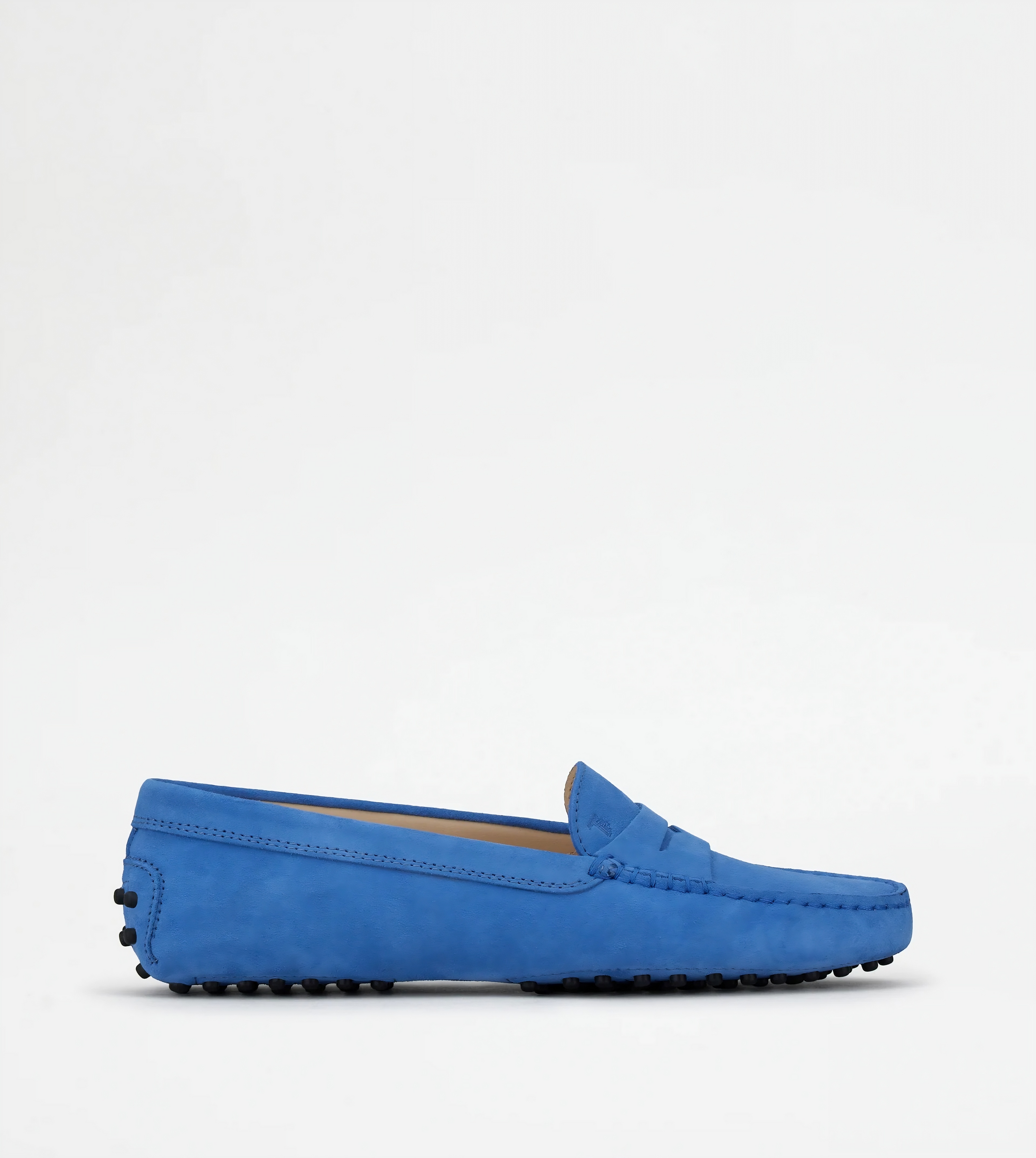 Tods Suede Gommino Driving Shoes Blue