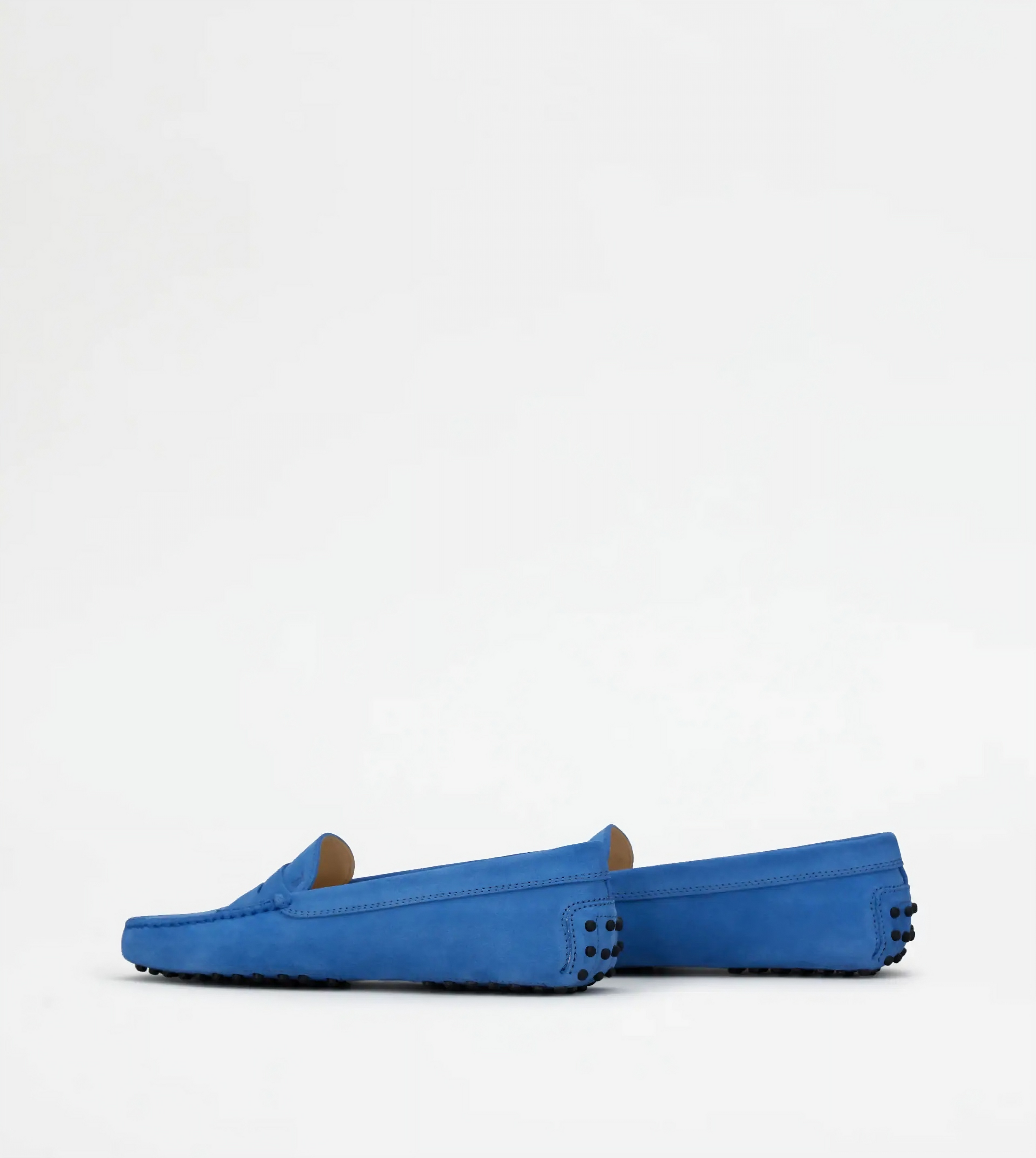 Tods Suede Gommino Driving Shoes Blue