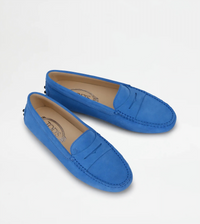 Tods Suede Gommino Driving Shoes Blue