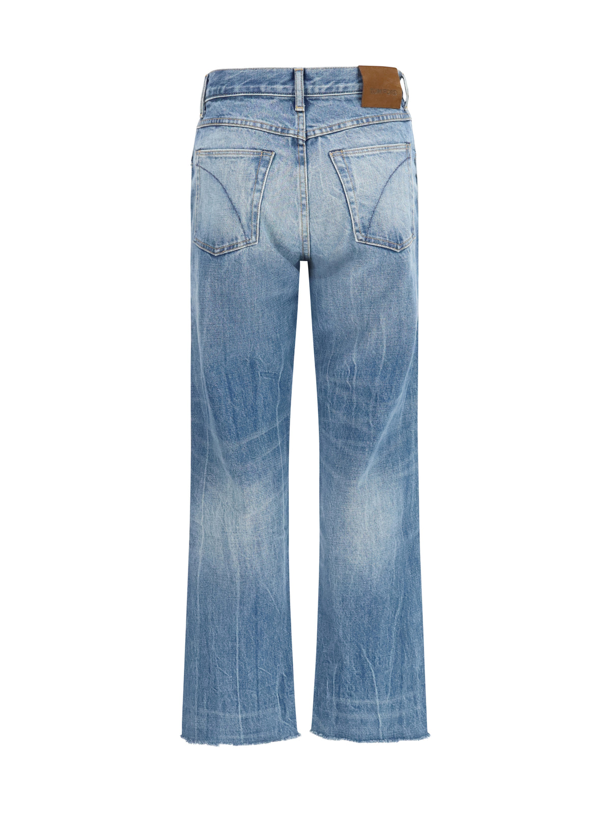 TOM FORD Tom Ford Women Washed Denim Cigarette Jeans