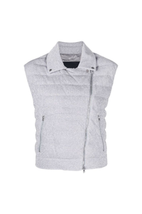 Herno Women Vest Pi001682D-12489 Silver