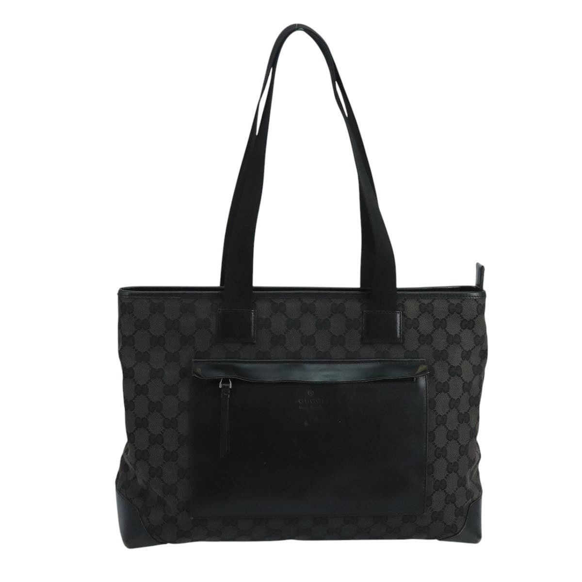 Gucci Black Canvas Tote Bag (Pre-Owned)