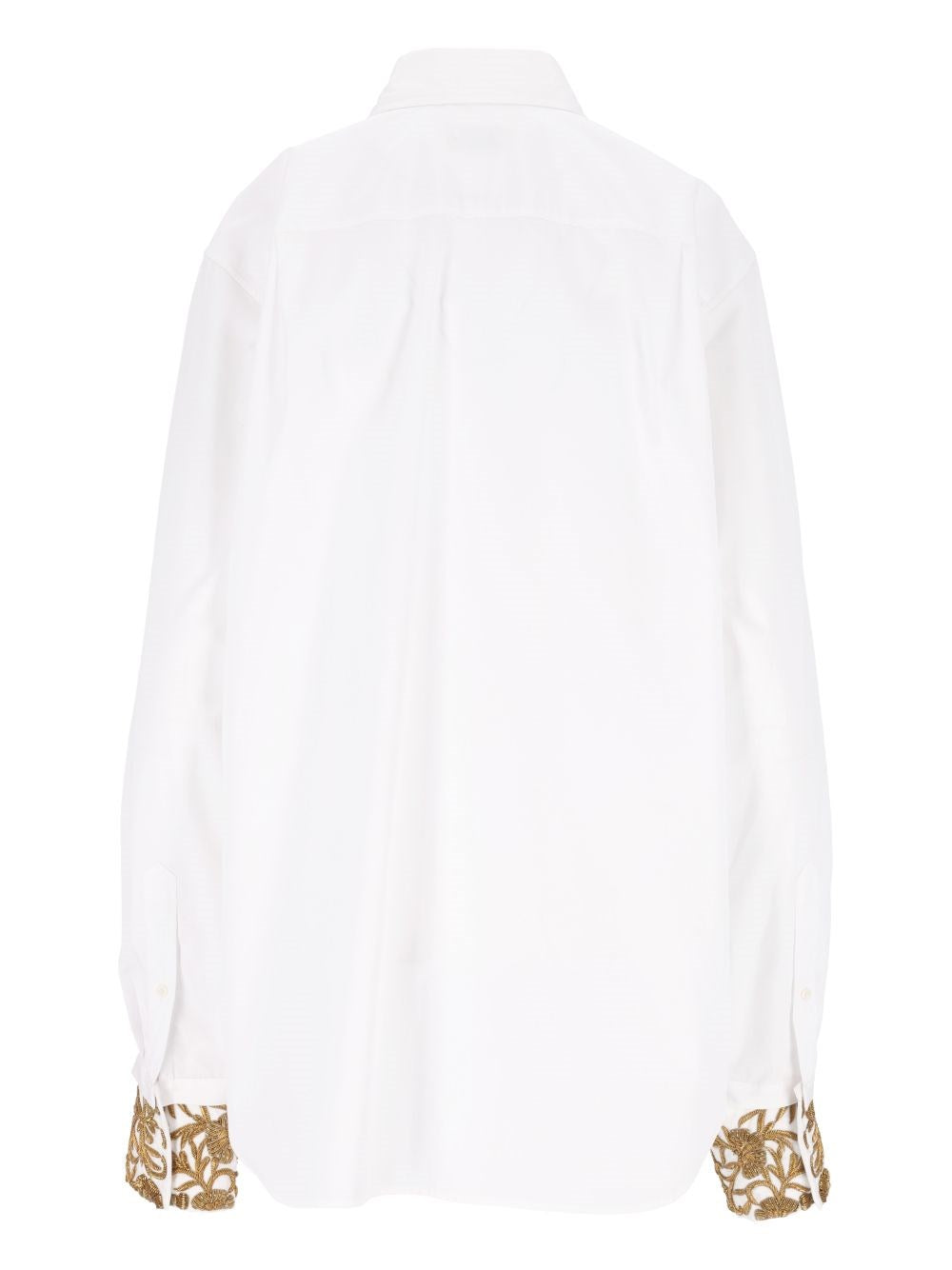 Dries Van Noten Dries Van Noten Women Shirt With Floral Embroidered Applications