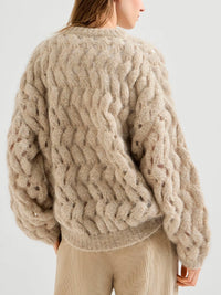 Brunello cucinelli Brunello Cucinelli Women Dazzling Zigzag Cables Sweater