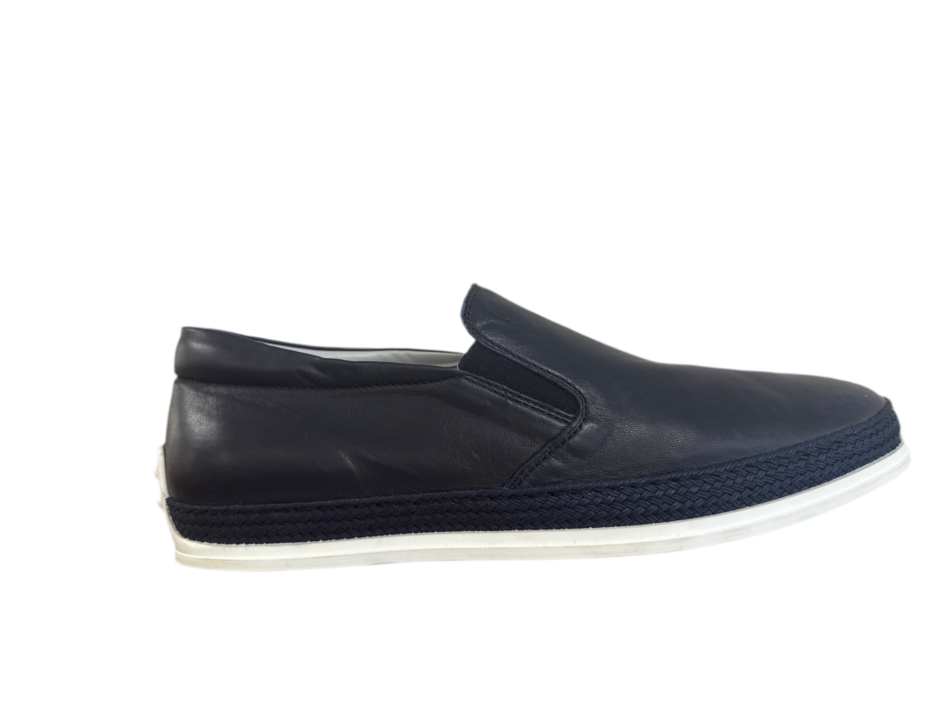 Tods Tod's Leather Slip-On Espadrille Loafers