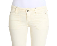 Costume National White Cotton Stretch Flare Women's Jeans
