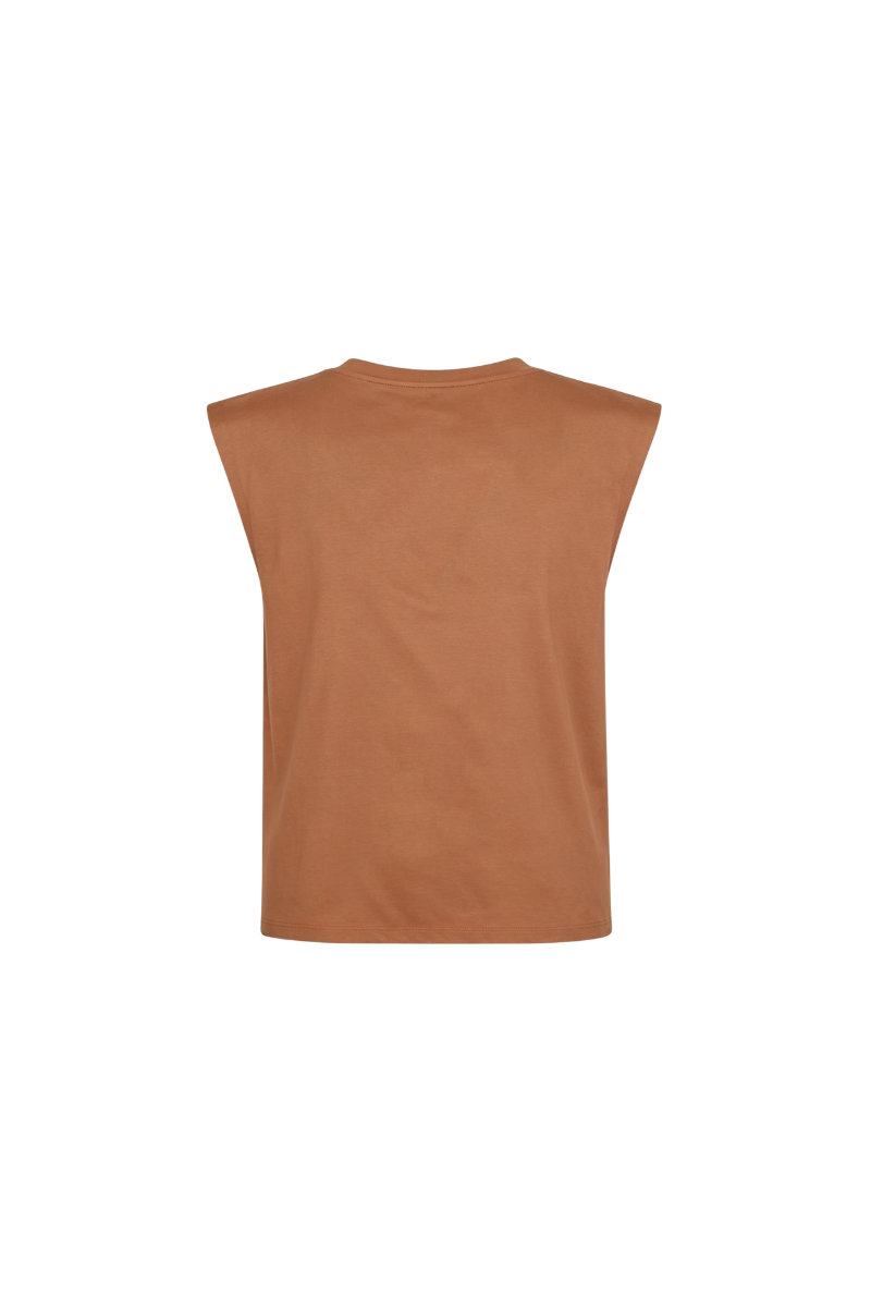 Valentino Garavani Valentino Garavani Padded-Shoulder Cotton Top Beige 4B3Mg22M8Gg_0Bg