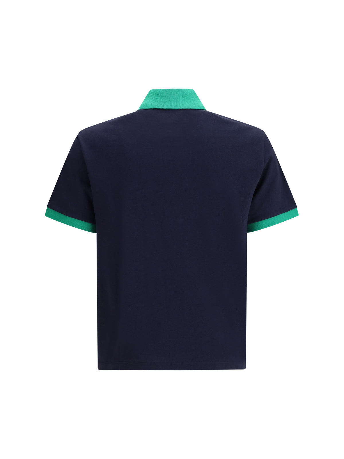 Versace Men Polo In Cotton Piqué With Embroidery