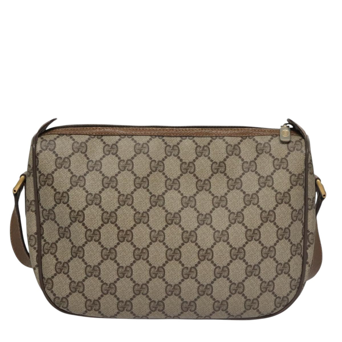 Gucci Ophidia Beige Canvas Shoulder Bag (Pre-Owned)