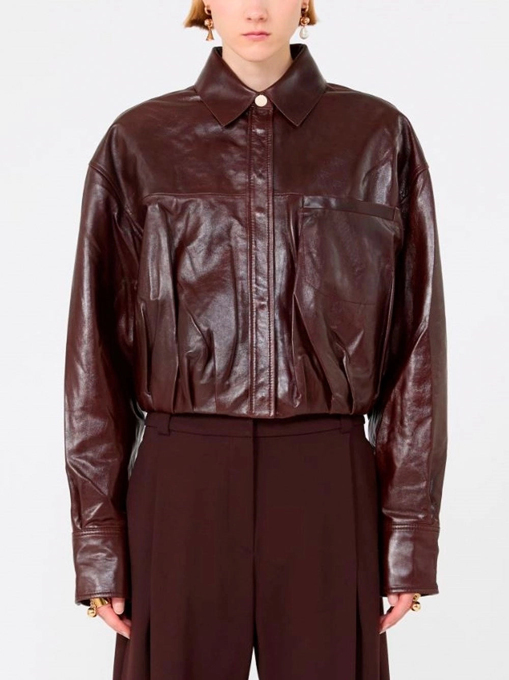 Sportmax Women `Liuti` Leather Jacket
