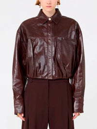 Sportmax Women `Liuti` Leather Jacket