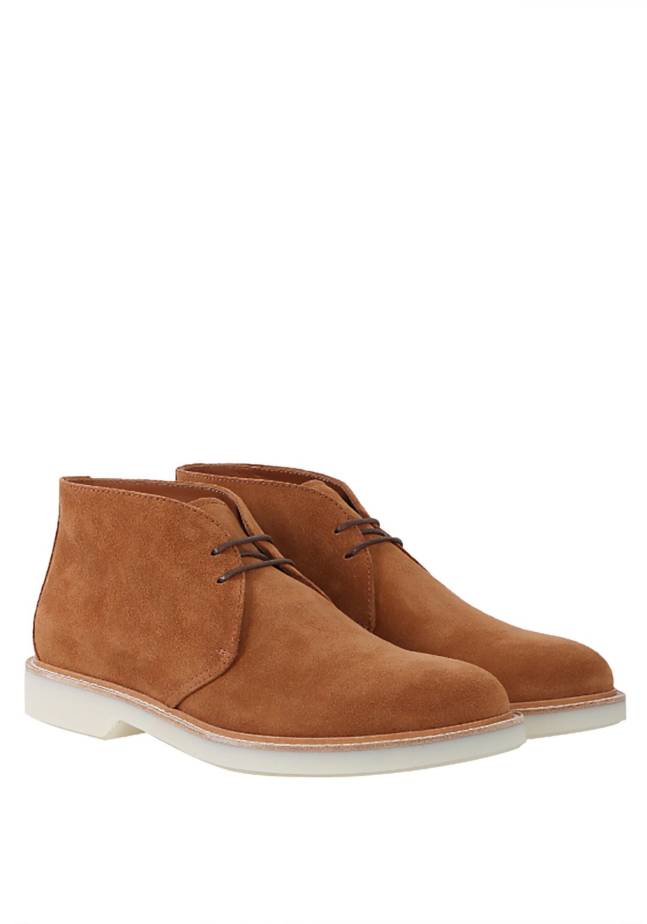 Brunello Cucinelli Whisky Suede Lace-Up Chukka Boots