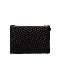 SAINT LAURENT PARIS Cassandre Matelassé Leather Tablet Pouch Women