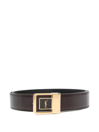 SAINT LAURENT Saint Laurent Men La 66 Belt In Smooth Leather
