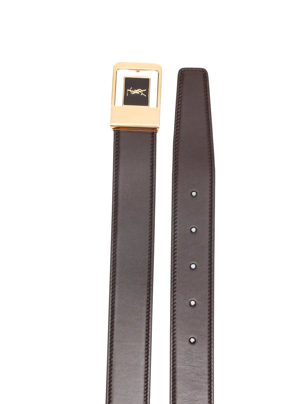 SAINT LAURENT Saint Laurent Men La 66 Belt In Smooth Leather