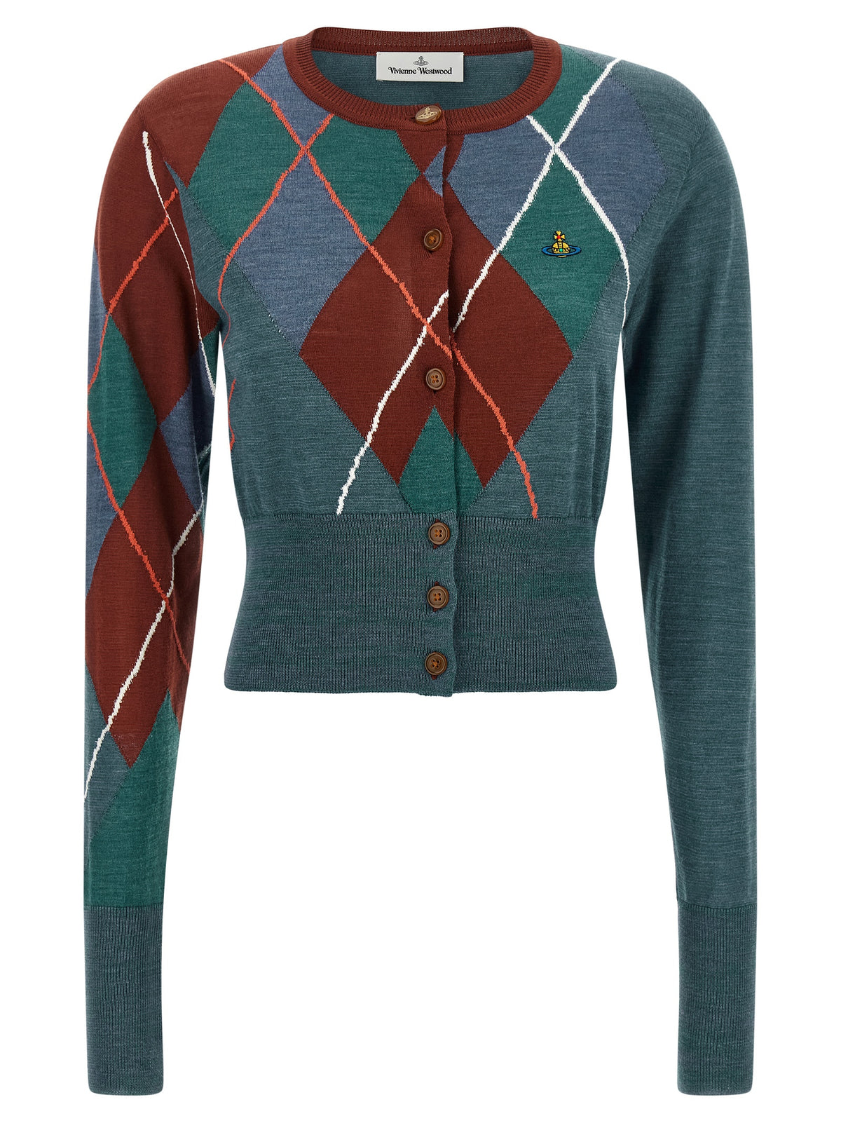 VIVIENNE WESTWOOD Vivienne Westwood Women 'Argyle Cropped' Cardigan