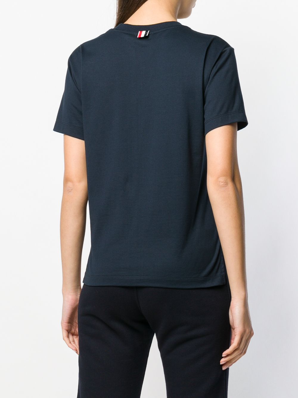 Thom Browne Women Logo-Patch Short-Sleeve T-Shirt