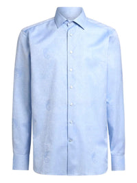 ETRO Etro Men Cotton Jacquard Shirt With Gecko Motif