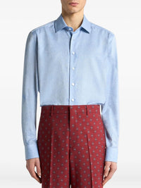 ETRO Etro Men Cotton Jacquard Shirt With Gecko Motif