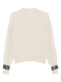 BRUNELLO CUCINELLI Brunello Cucinelli Women Maglione A Coste Con Polsini Gioiello