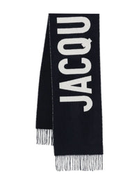 JACQUEMUS "L`Écharpe Jacquemus" In Lana Con Frange E Logo Women