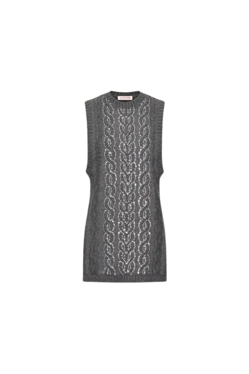 Valentino Garavani Valentino Garavani Embroidered Wool Top