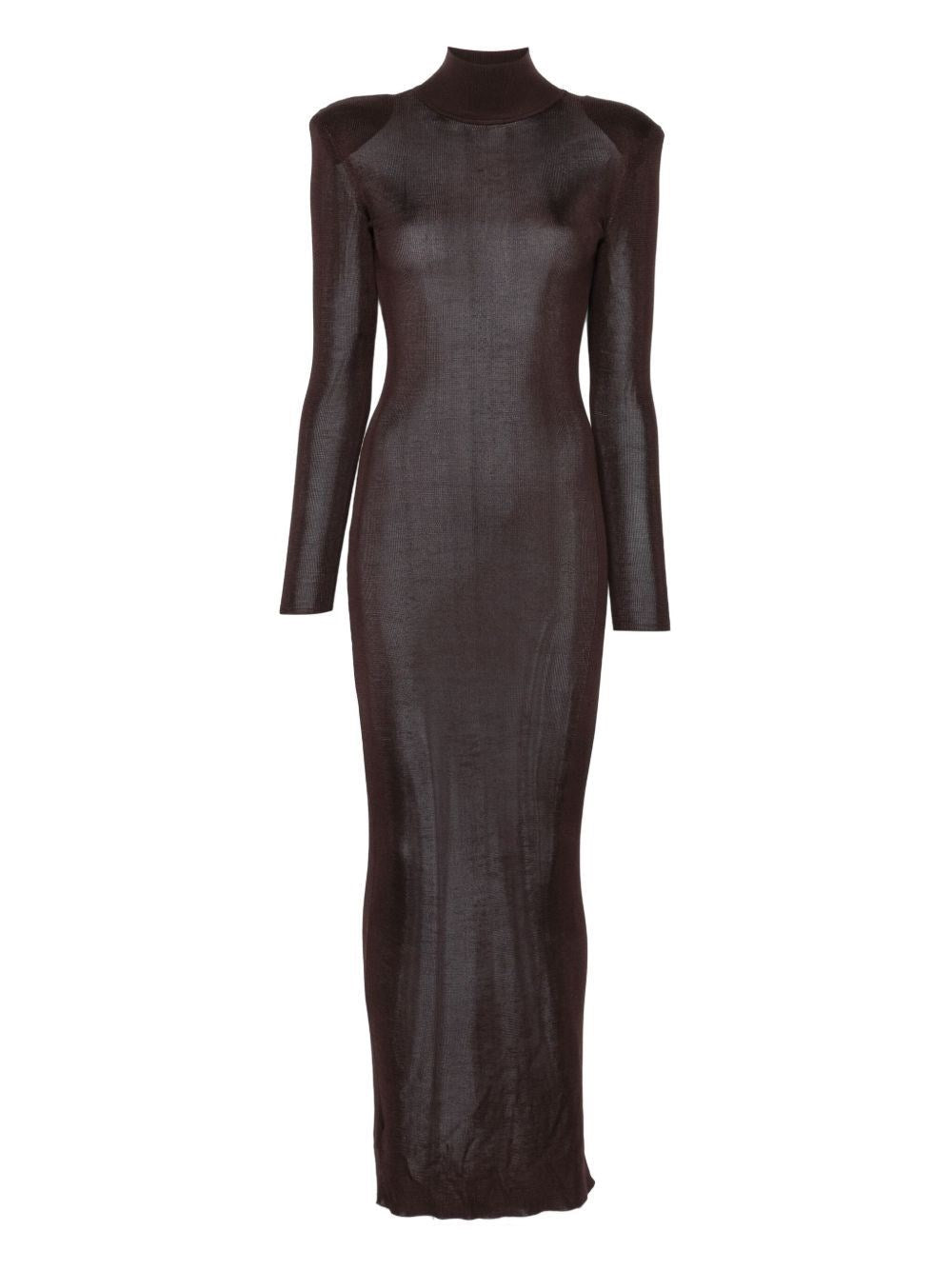 Self-Portrait Women Long Viscose Knit Dress