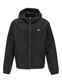 Fendi Men Tech Fabric Hooded Blouson