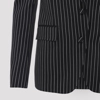 Tom Ford Striped Wool Barathea Jacket Women
