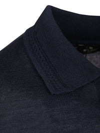 Etro Etro Men Wool And Silk Polo Shirt